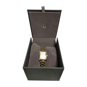 Bulova Women's Classic Diamond Gold-Tone Bracelet Watch, 21mm, 97P175